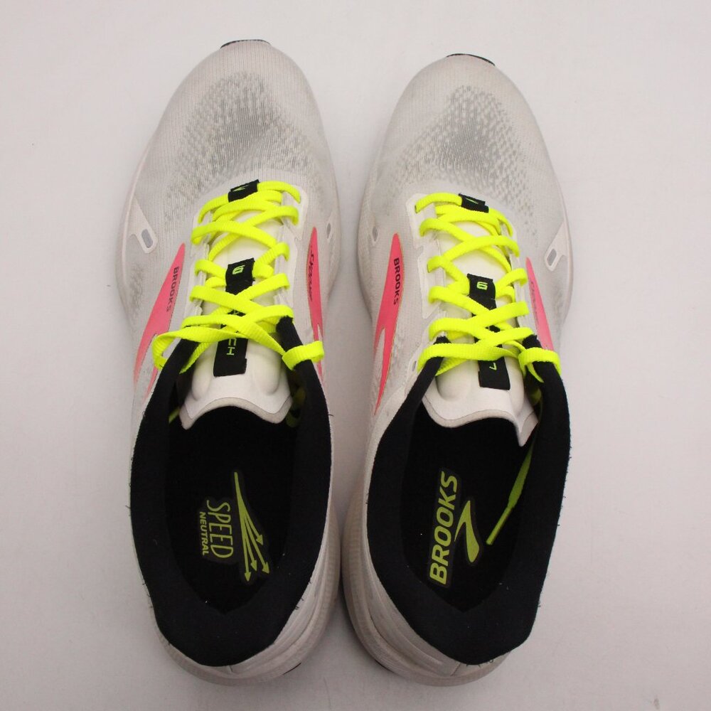 Brooks Launch 9 Men's Size 13 Running Walking Shoes White Pink Athletic Sneakers - Picture 8 of 8